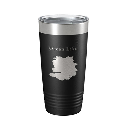 Ocean Lake Map Tumbler Travel Mug Insulated Laser Engraved Coffee Cup Wyoming 20 oz-5