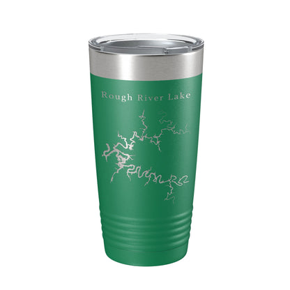 Rough River Lake Map Tumbler Travel Mug Insulated Laser Engraved Coffee Cup Kentucky 20 oz-9