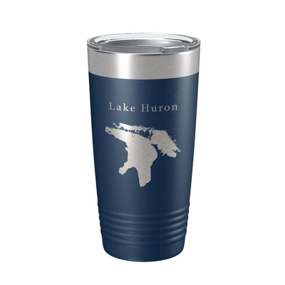 Lake Huron Map Tumbler Travel Mug Insulated Laser Engraved Coffee Cup Michigan Ontario 20 oz-8