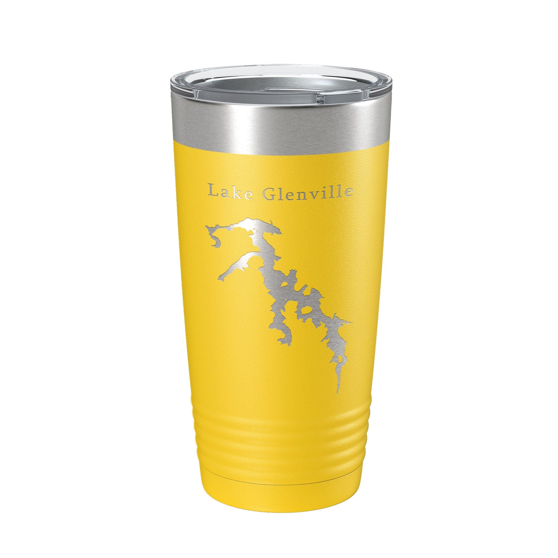 Lake Glenville Map Tumbler Travel Mug Insulated Laser Engraved Coffee Cup North Carolina 20 oz-4