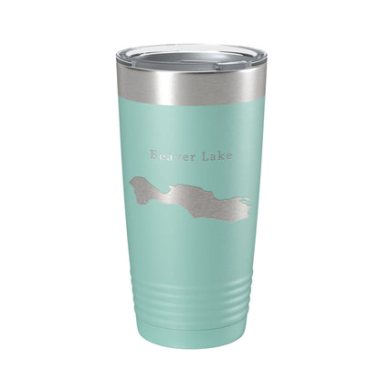 Beaver Lake Map Tumbler Travel Mug Insulated Laser Engraved Coffee Cup Asheville North Carolina 20 oz-12