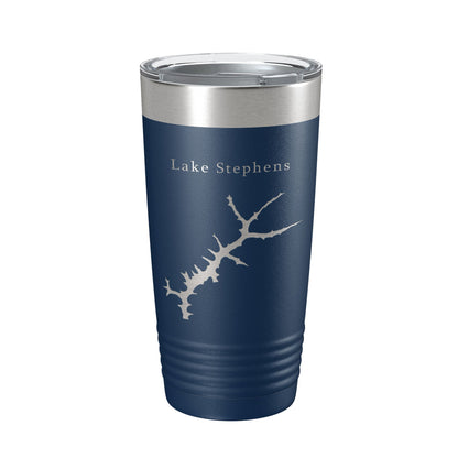 Lake Stephens Map Tumbler Travel Mug Insulated Laser Engraved Coffee Cup West Virginia 20 oz-8