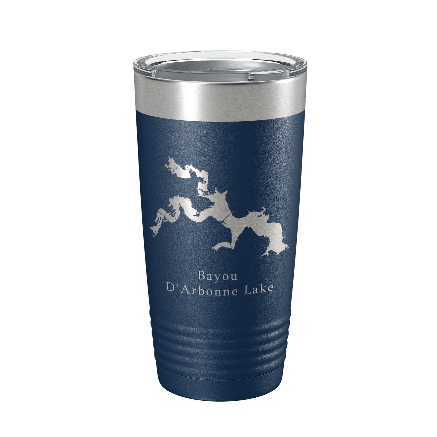Bayou D'Arbonne Lake Map Tumbler Travel Mug Insulated Laser Engraved Coffee Cup Louisiana 20 oz-2
