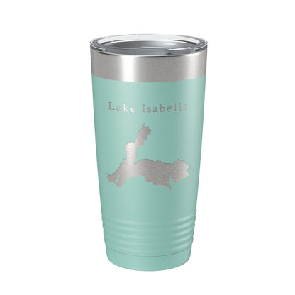 Lake Isabella Map Tumbler Travel Mug Insulated Laser Engraved Coffee Cup California 20 oz-12