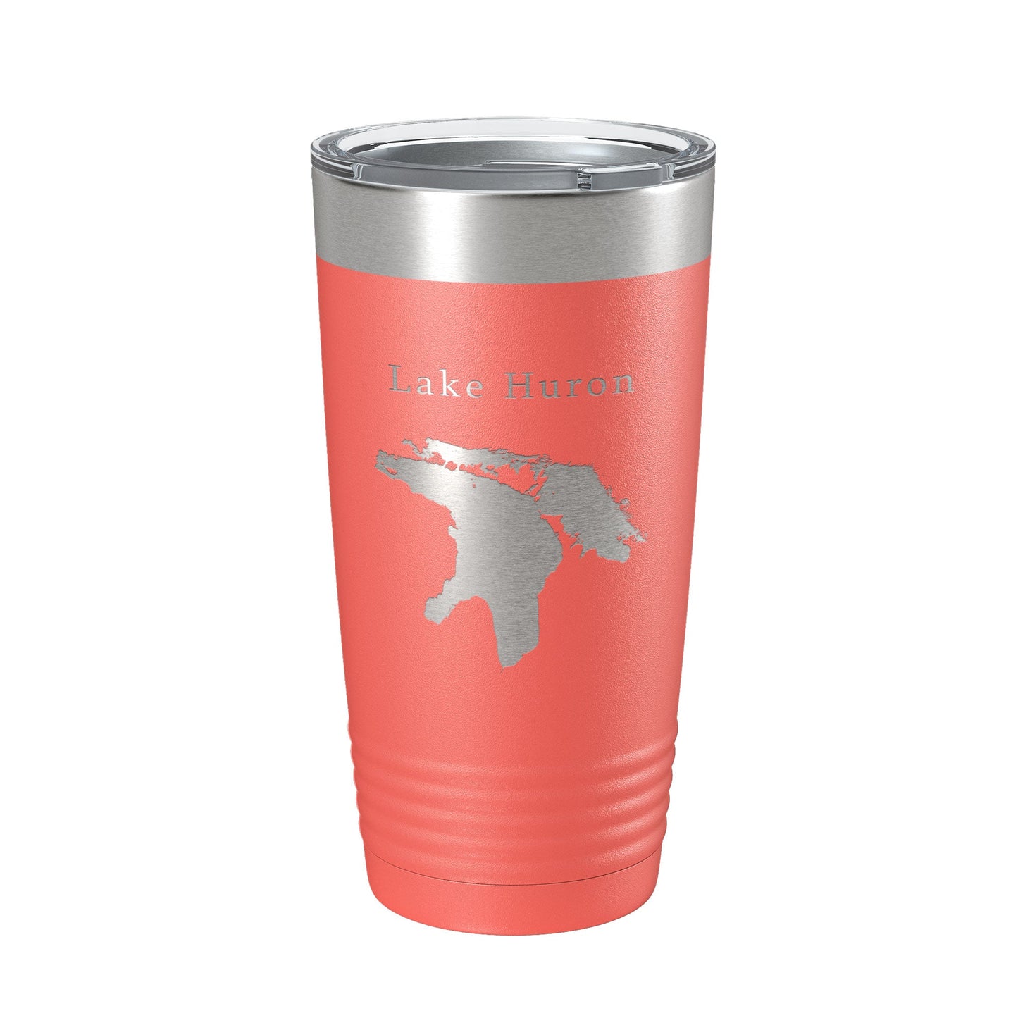 Lake Huron Map Tumbler Travel Mug Insulated Laser Engraved Coffee Cup Michigan Ontario 20 oz-20