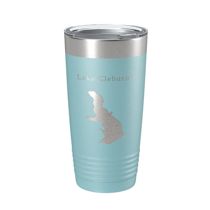 Lake Pat Cleburne Map Tumbler Travel Mug Insulated Laser Engraved Coffee Cup Texas 20 oz-13