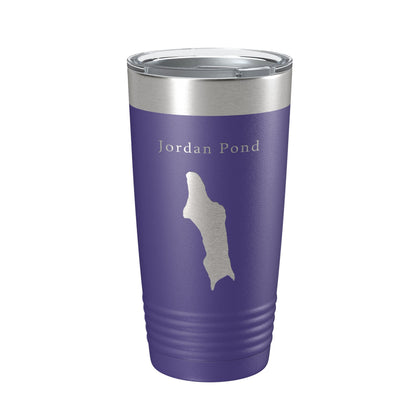 Jordan Pond Tumbler Lake Map Travel Mug Insulated Laser Engraved Coffee Cup Acadia Maine 20 oz-15