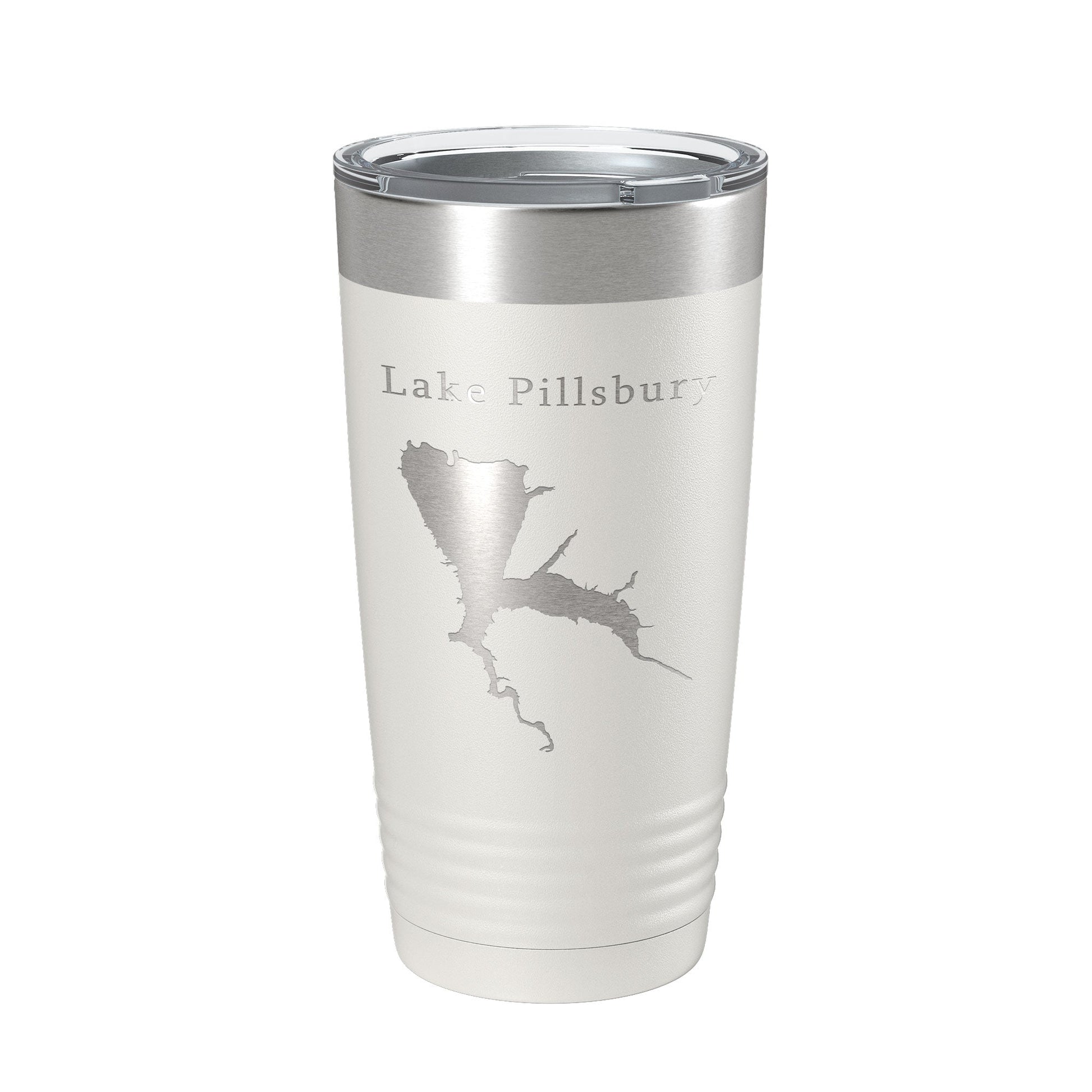 Lake Pillsbury Map Tumbler Travel Mug Insulated Laser Engraved Coffee Cup California 20 oz-1
