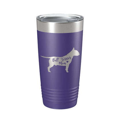 Bull Terrier Mom Tumbler Dog Travel Mug Gift Insulated Laser Engraved Coffee Cup 20 oz-15