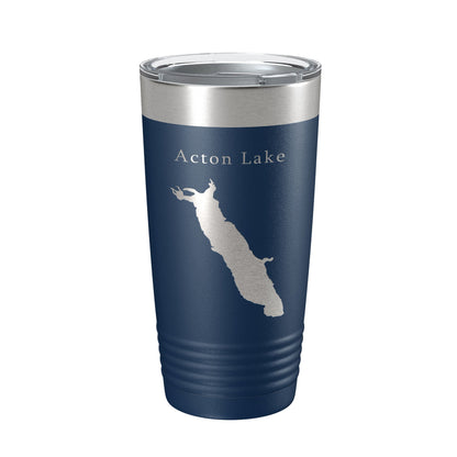 Acton Lake Hueston Woods Map Tumbler Travel Mug Insulated Laser Engraved Coffee Cup Ohio 20 oz-2