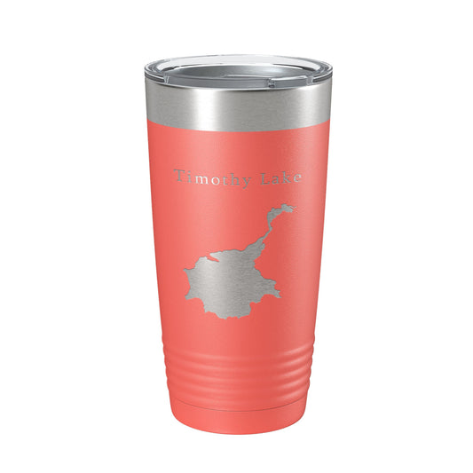 Timothy Lake Map Tumbler Travel Mug Insulated Laser Engraved Coffee Cup Oregon 20 oz-20