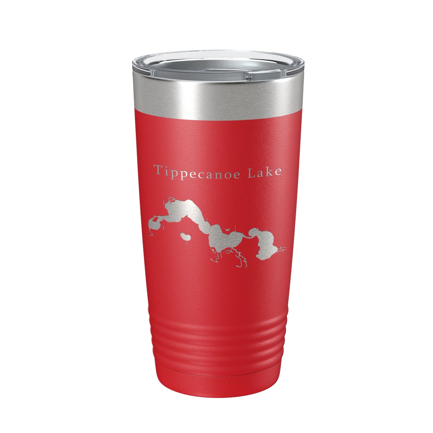 Tippecanoe Lake Map Tumbler Travel Mug Insulated Laser Engraved Coffee Cup Indiana 20 oz-10