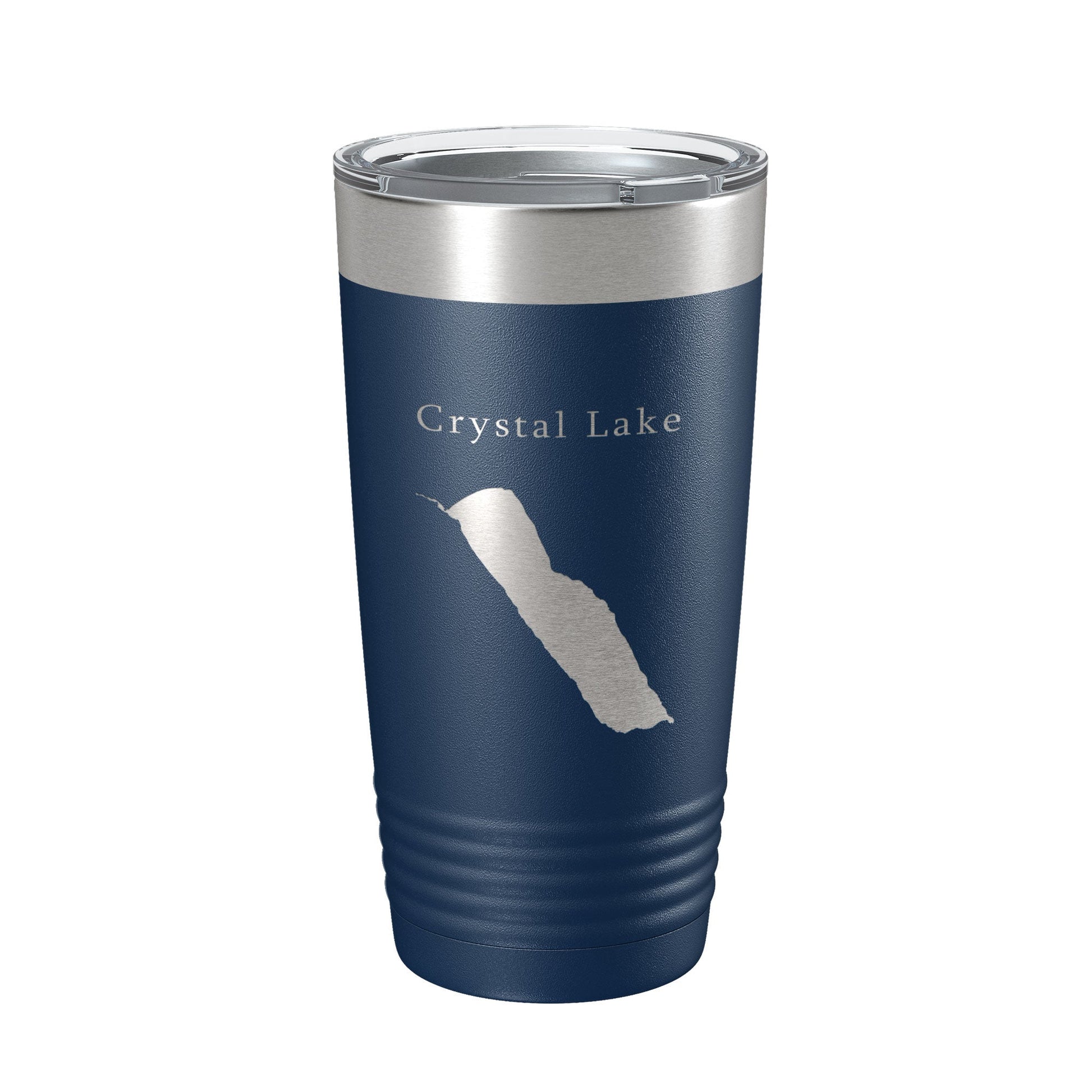 Crystal Lake Map Tumbler Travel Mug Insulated Laser Engraved Coffee Cup Vermont 20 oz-2