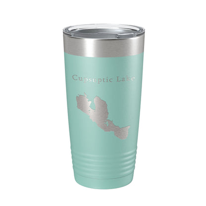 Cupsuptic Lake Map Tumbler Travel Mug Insulated Laser Engraved Coffee Cup Maine 20 oz-12