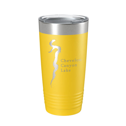 Chevelon Canyon Lake Map Tumbler Travel Mug Insulated Laser Engraved Coffee Cup Arizona 20 oz-4