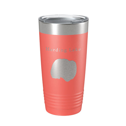 Harding Lake Map Tumbler Travel Mug Insulated Laser Engraved Coffee Cup Alaska 20 oz-20