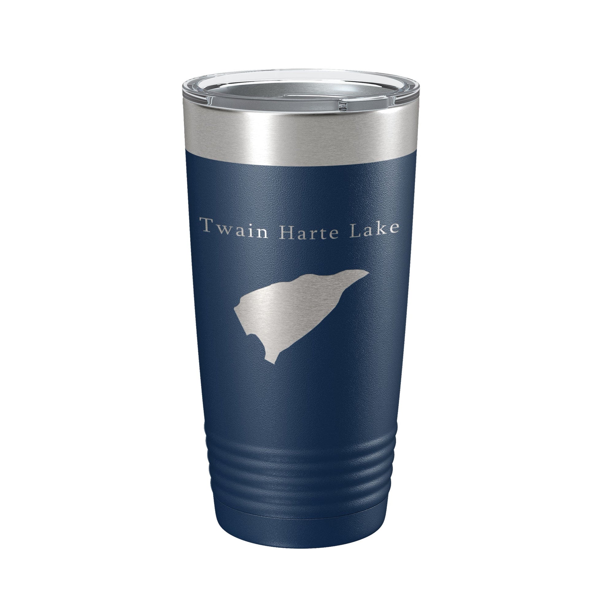 Twain Harte Lake Map Tumbler Travel Mug Insulated Laser Engraved Coffee Cup California 20 oz-2