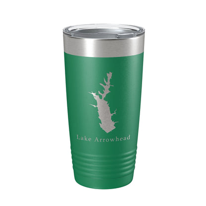 Lake Arrowhead Map Tumbler Travel Mug Insulated Laser Engraved Coffee Cup Georgia 20 oz-9