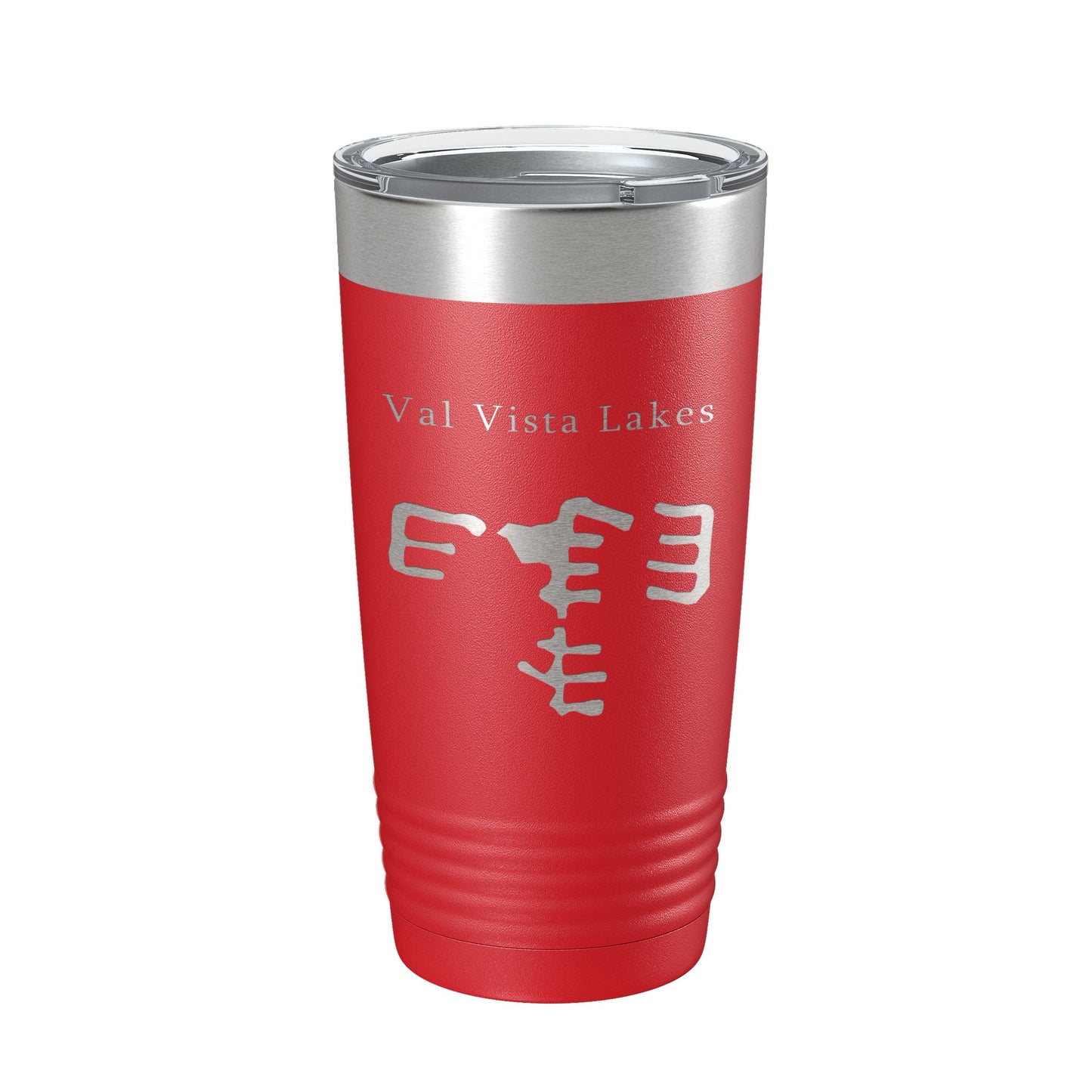 Val Vista Lakes Map Tumbler Travel Mug Insulated Laser Engraved Coffee Cup Arizona 20 oz-10