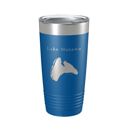 Lake Manawa Map Tumbler Travel Mug Insulated Laser Engraved Coffee Cup Iowa 20 oz-6