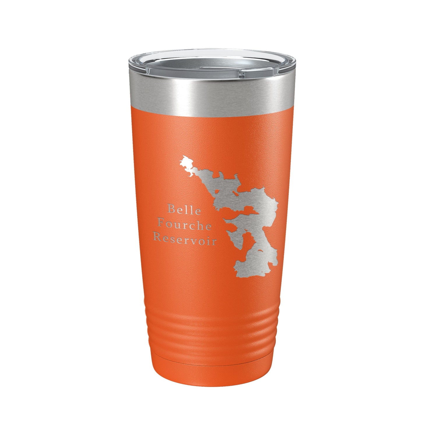 Belle Fourche Reservoir Tumbler Lake Map Travel Mug Insulated Laser Engraved Coffee Cup South Dakota 20 oz-17