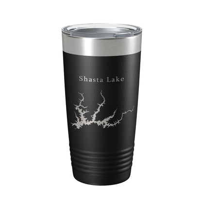 Shasta Lake Map Tumbler Travel Mug Insulated Laser Engraved Coffee Cup California 20 oz-5