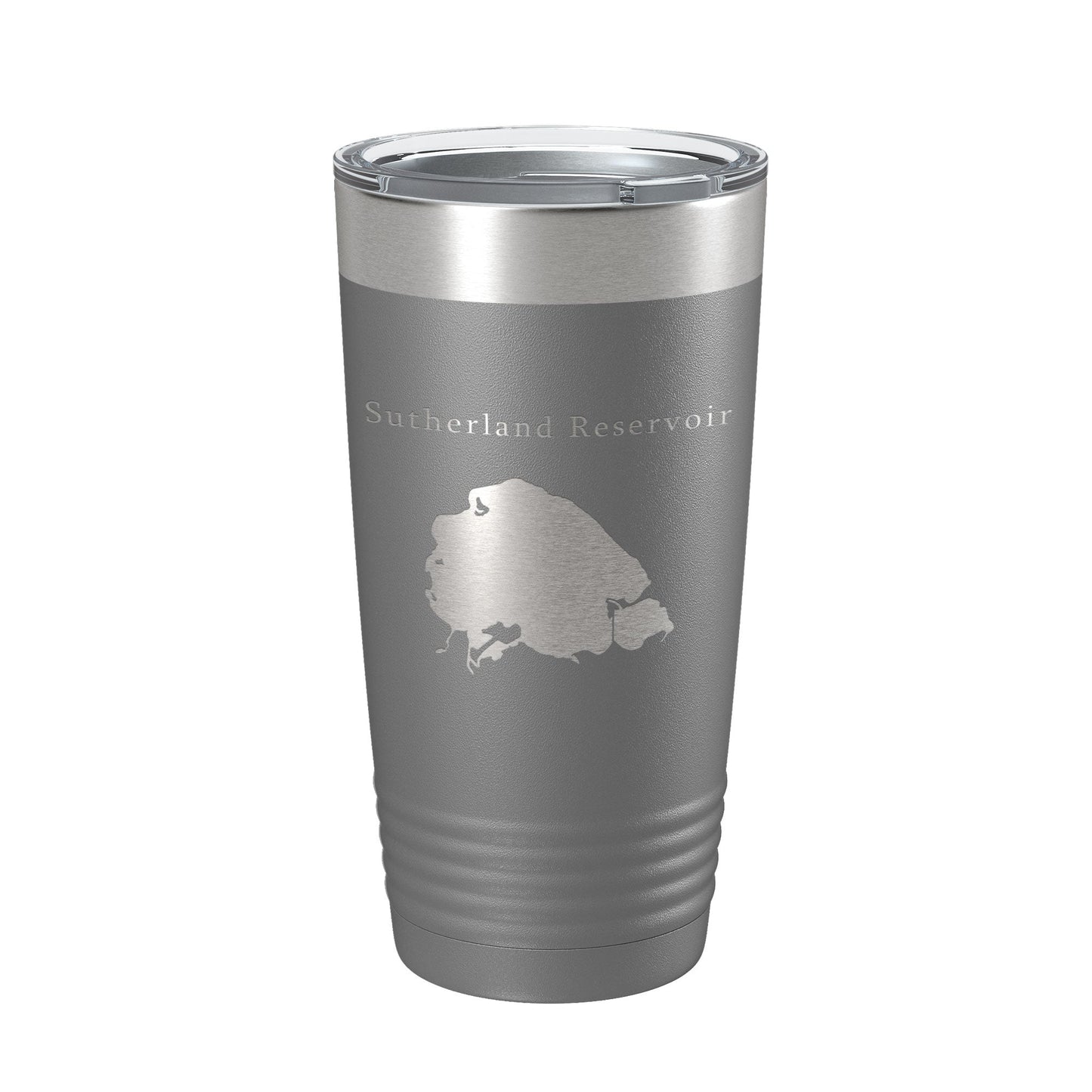 Sutherland Reservoir Tumbler Lake Map Travel Mug Insulated Laser Engraved Coffee Cup Nebraska 20 oz-16