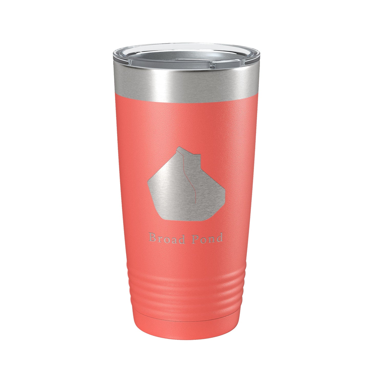 Broad Pond Tumbler Lake Map Travel Mug Insulated Laser Engraved Coffee Cup Indiana 20 oz-20