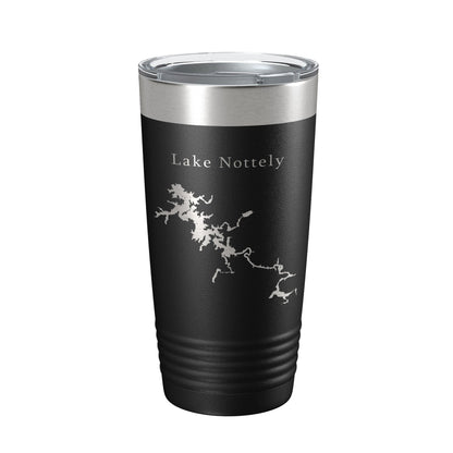 Lake Nottely Map Tumbler Travel Mug Insulated Laser Engraved Coffee Cup River Georgia 20 oz-5