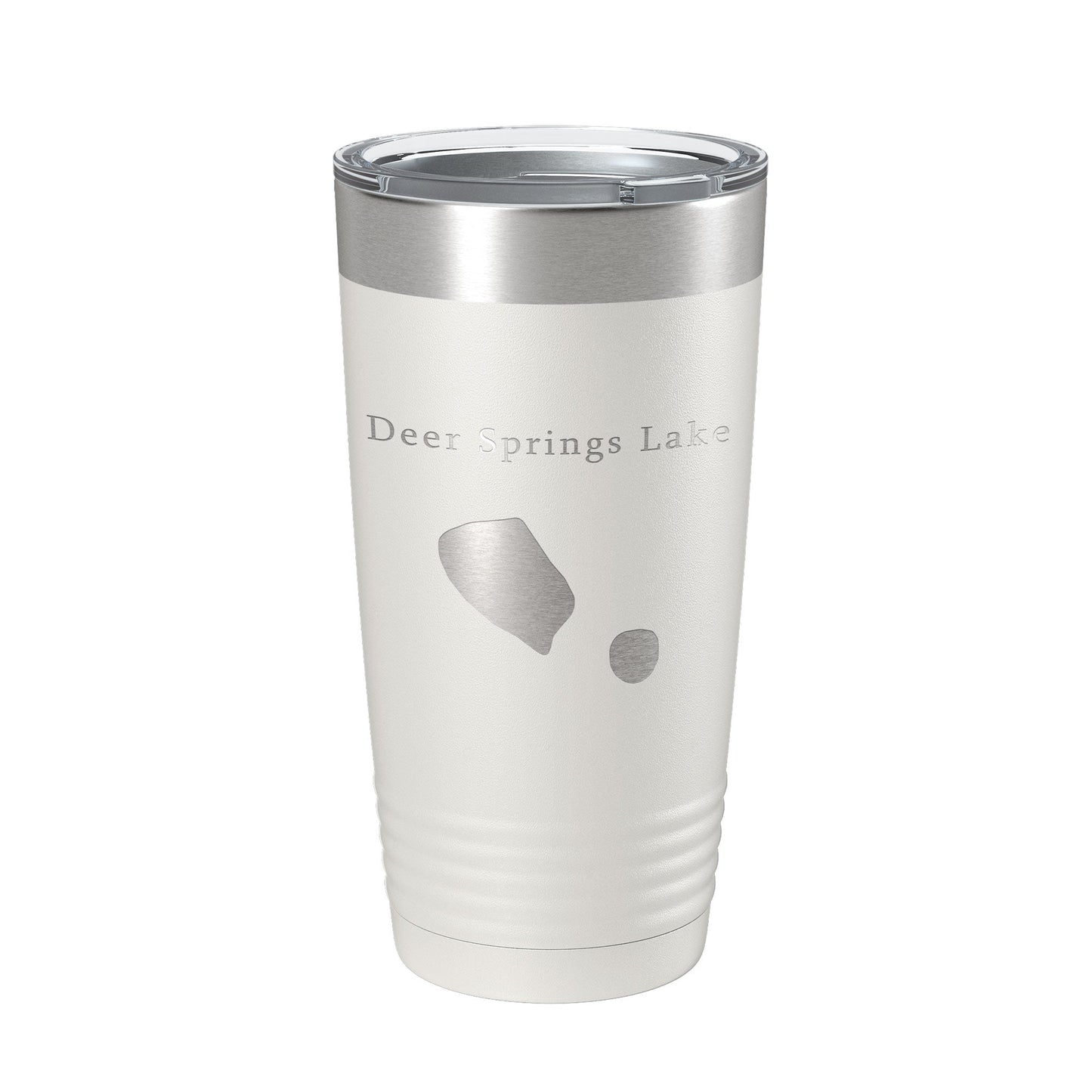 Deer Springs Lake Map Tumbler Travel Mug Insulated Laser Engraved Coffee Cup Florida 20 oz-1