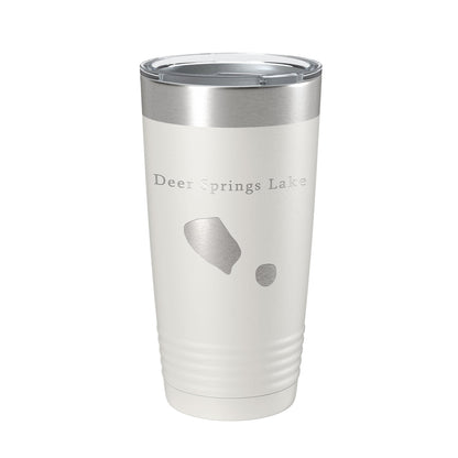 Deer Springs Lake Map Tumbler Travel Mug Insulated Laser Engraved Coffee Cup Florida 20 oz-7