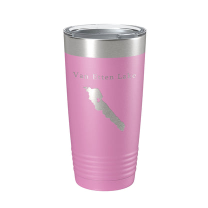 Van Etten Lake Map Tumbler Travel Mug Insulated Laser Engraved Coffee Cup Michigan 20 oz-14