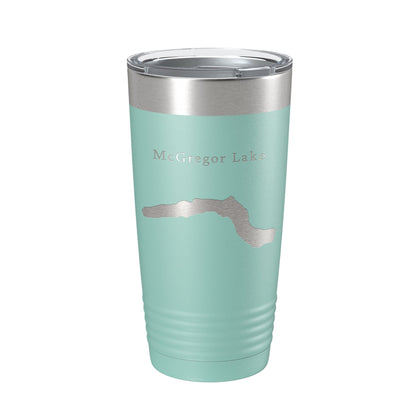 McGregor Lake Map Tumbler Travel Mug Insulated Laser Engraved Coffee Cup Montana 20 oz-12