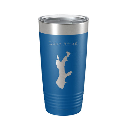 Lake Afton Map Tumbler Travel Mug Insulated Laser Engraved Coffee Cup Kansas 20 oz-6