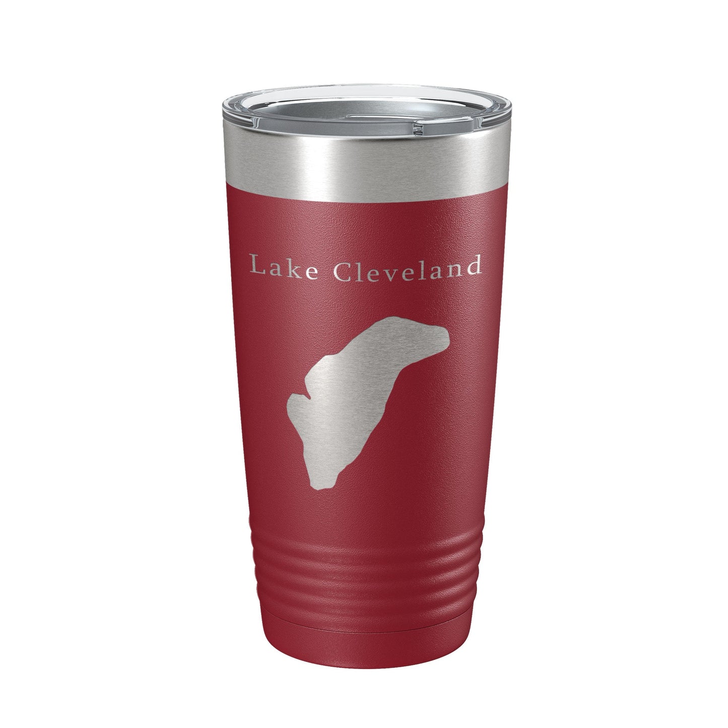 Lake Cleveland Map Tumbler Travel Mug Insulated Laser Engraved Coffee Cup Idaho 20 oz-18