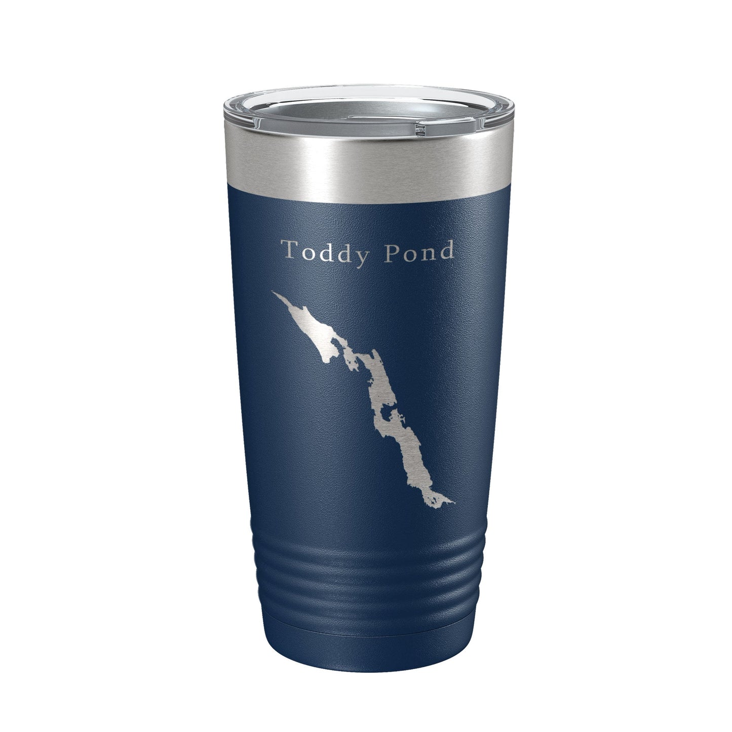 Toddy Pond Tumbler Lake Map Travel Mug Insulated Laser Engraved Coffee Cup Maine 20 oz-2