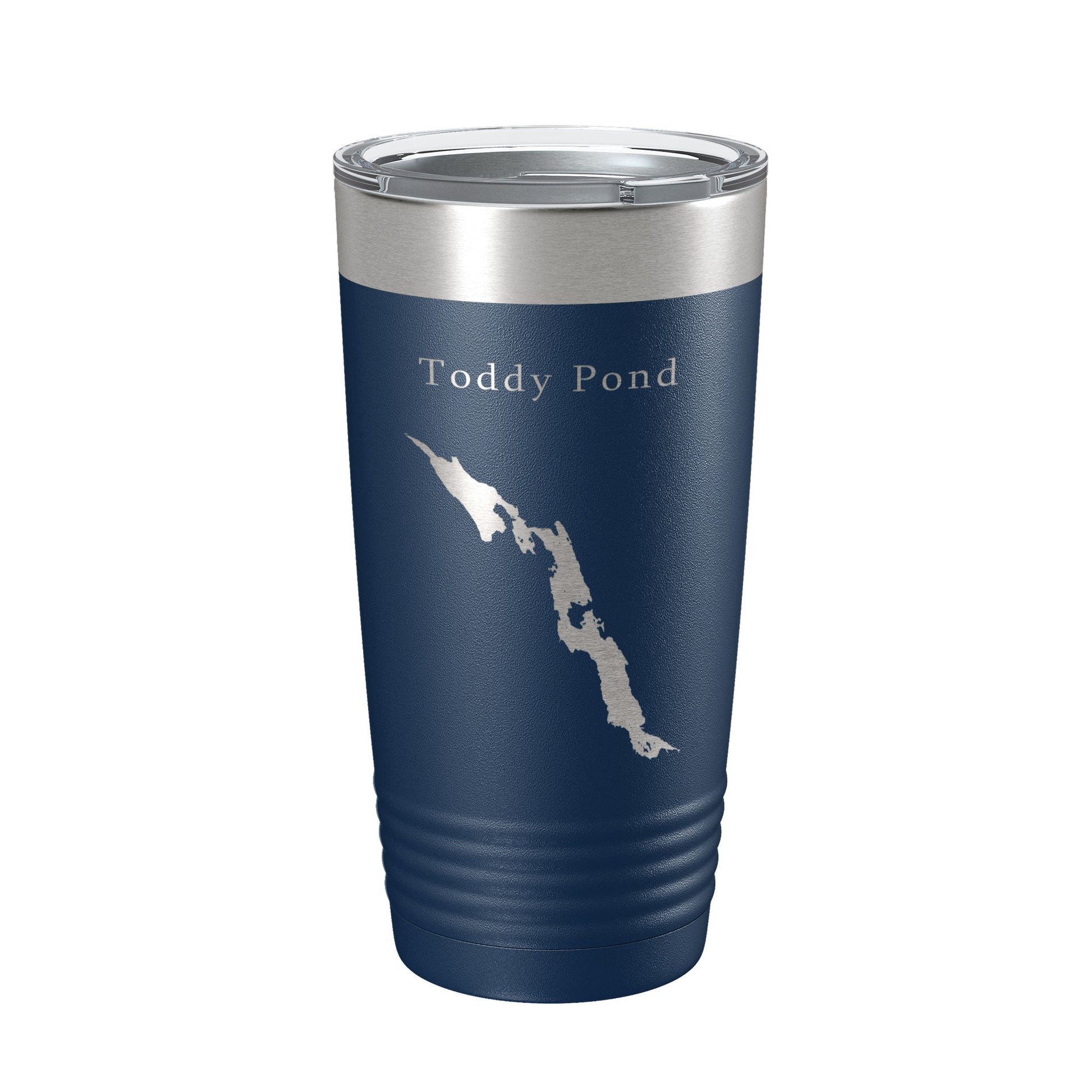 Toddy Pond Tumbler Lake Map Travel Mug Insulated Laser Engraved Coffee Cup Maine 20 oz-2