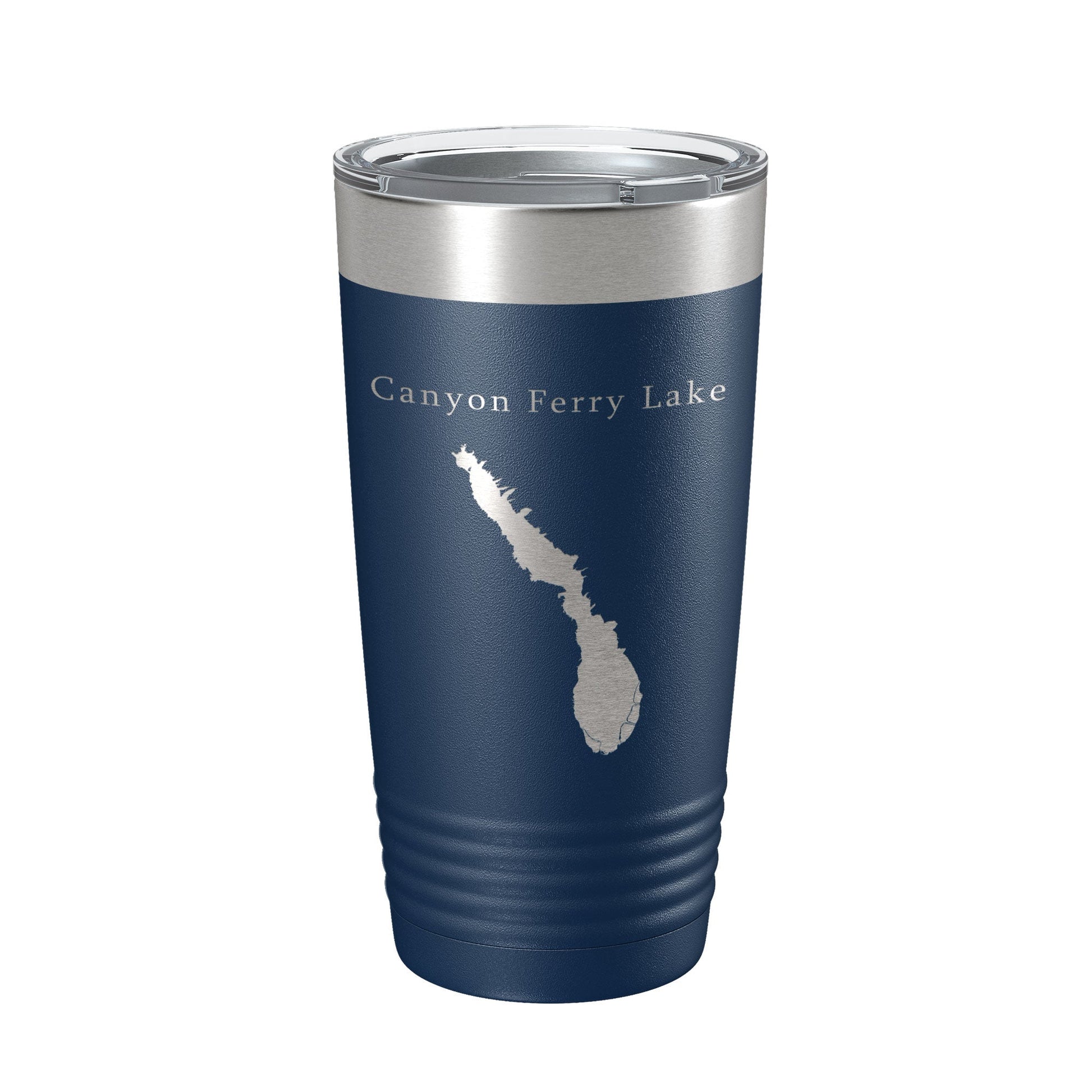 Canyon Ferry Lake Map Tumbler Travel Mug Insulated Laser Engraved Coffee Cup Montana 20 oz-2