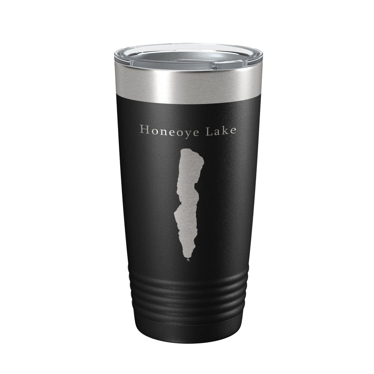 Honeoye Lake Map Tumbler Travel Mug Insulated Laser Engraved Coffee Cup New York 20 oz-0