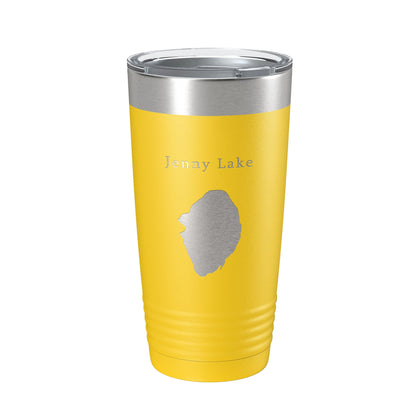 Jenny Lake Map Tumbler Travel Mug Insulated Laser Engraved Coffee Cup Grand Teton Wyoming 20 oz-19