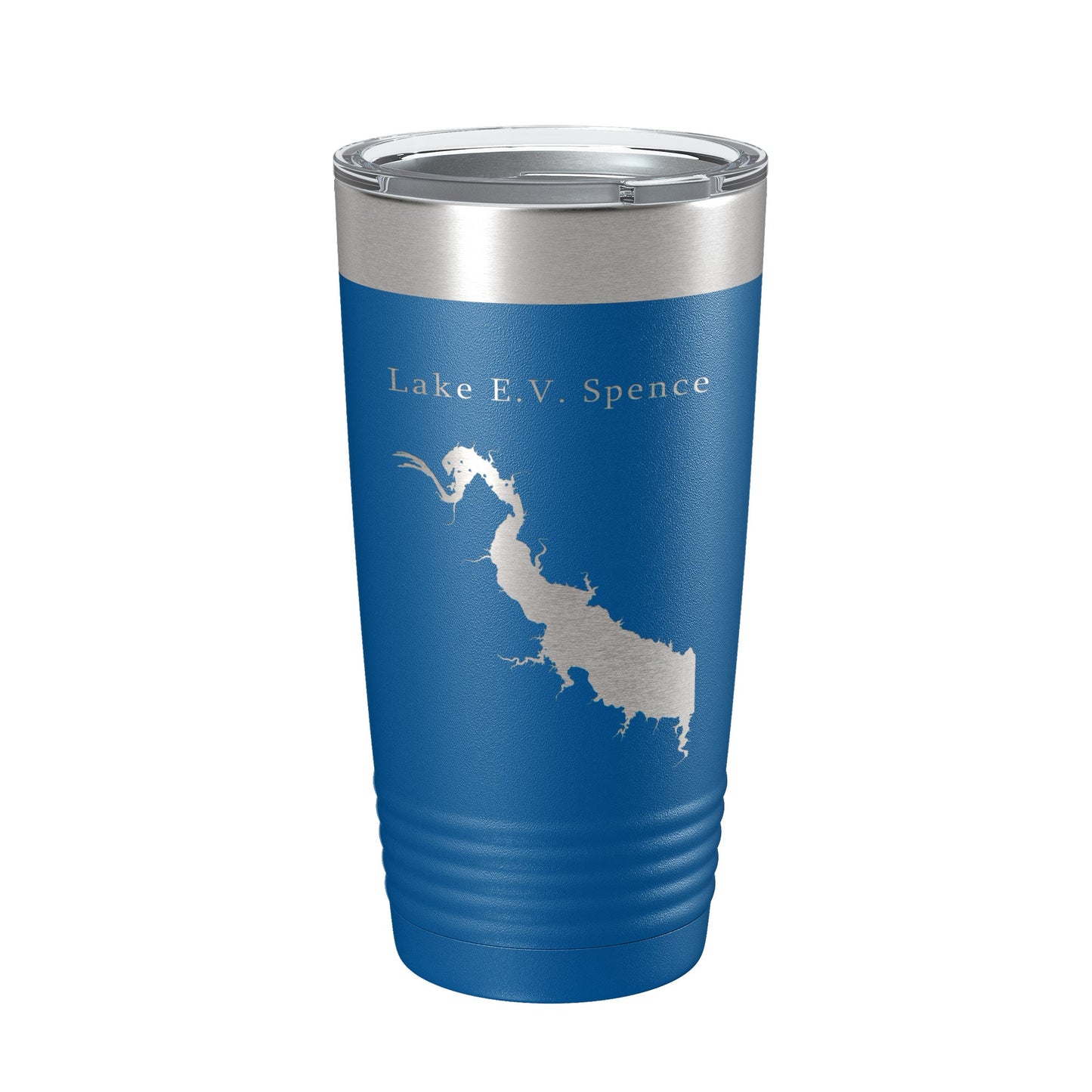 Lake E.V. Spence Reservoir Map Tumbler Travel Mug Insulated Laser Engraved Coffee Cup Texas 20 oz-6
