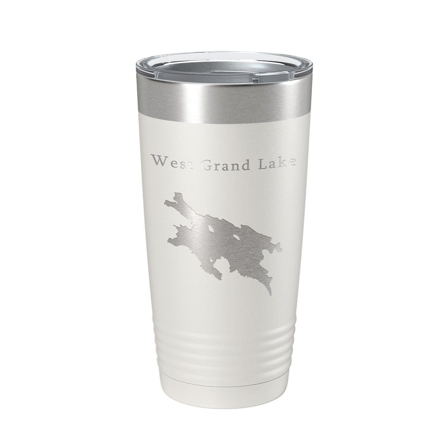West Grand Lake Map Tumbler Travel Mug Insulated Laser Engraved Coffee Cup Maine 20 oz-7
