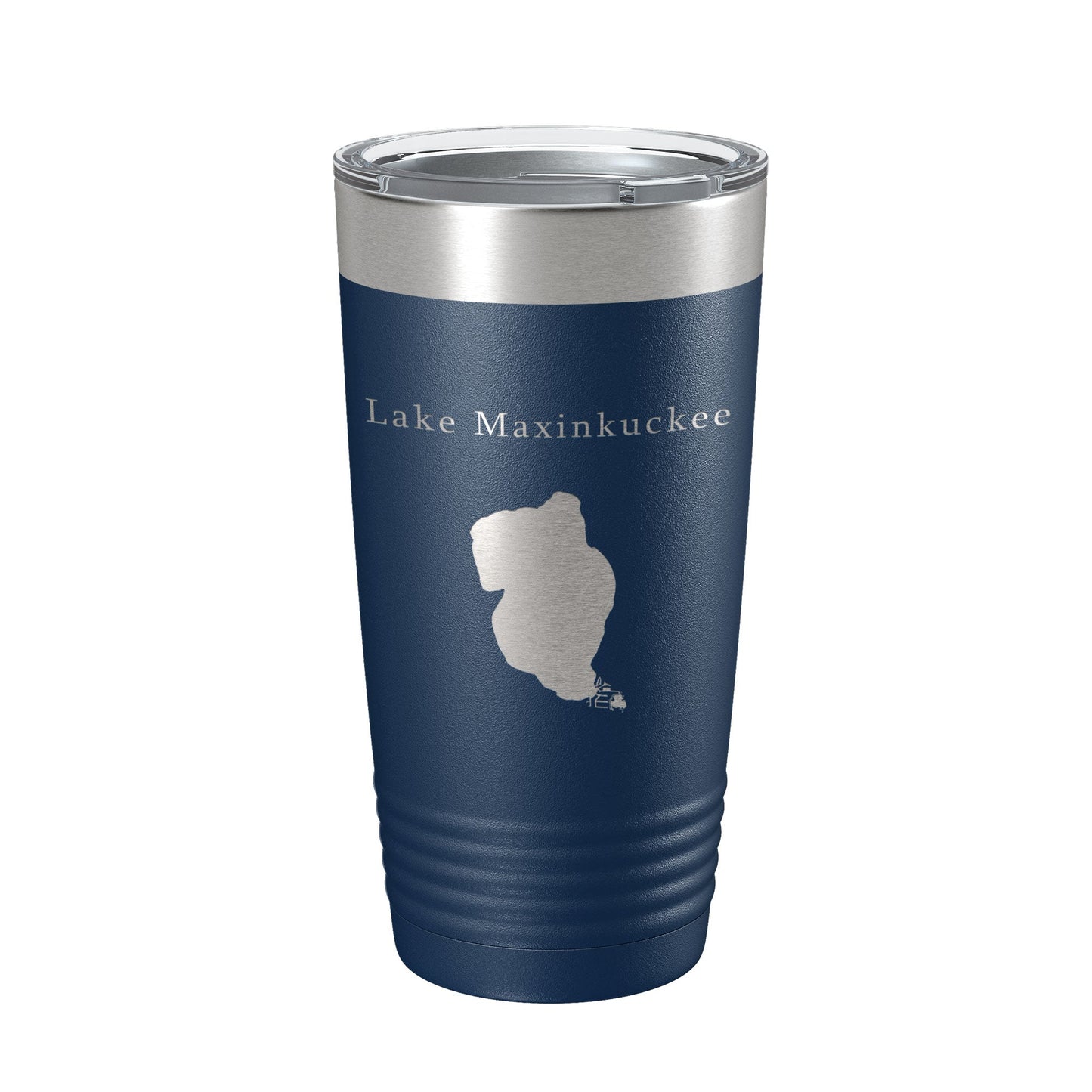 Lake Maxinkuckee Map Tumbler Travel Mug Insulated Laser Engraved Coffee Cup Indiana 20 oz-2