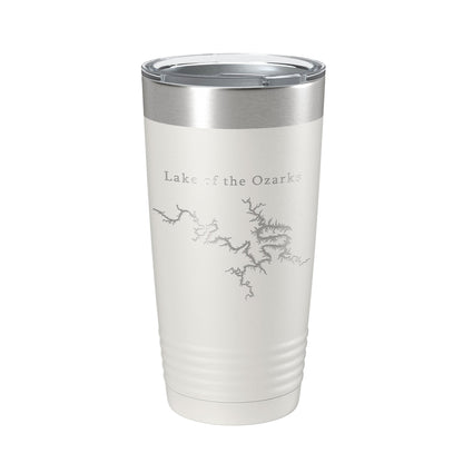 Lake of the Ozarks Map Tumbler Travel Mug Insulated Laser Engraved Coffee Cup Missouri 20 oz-1