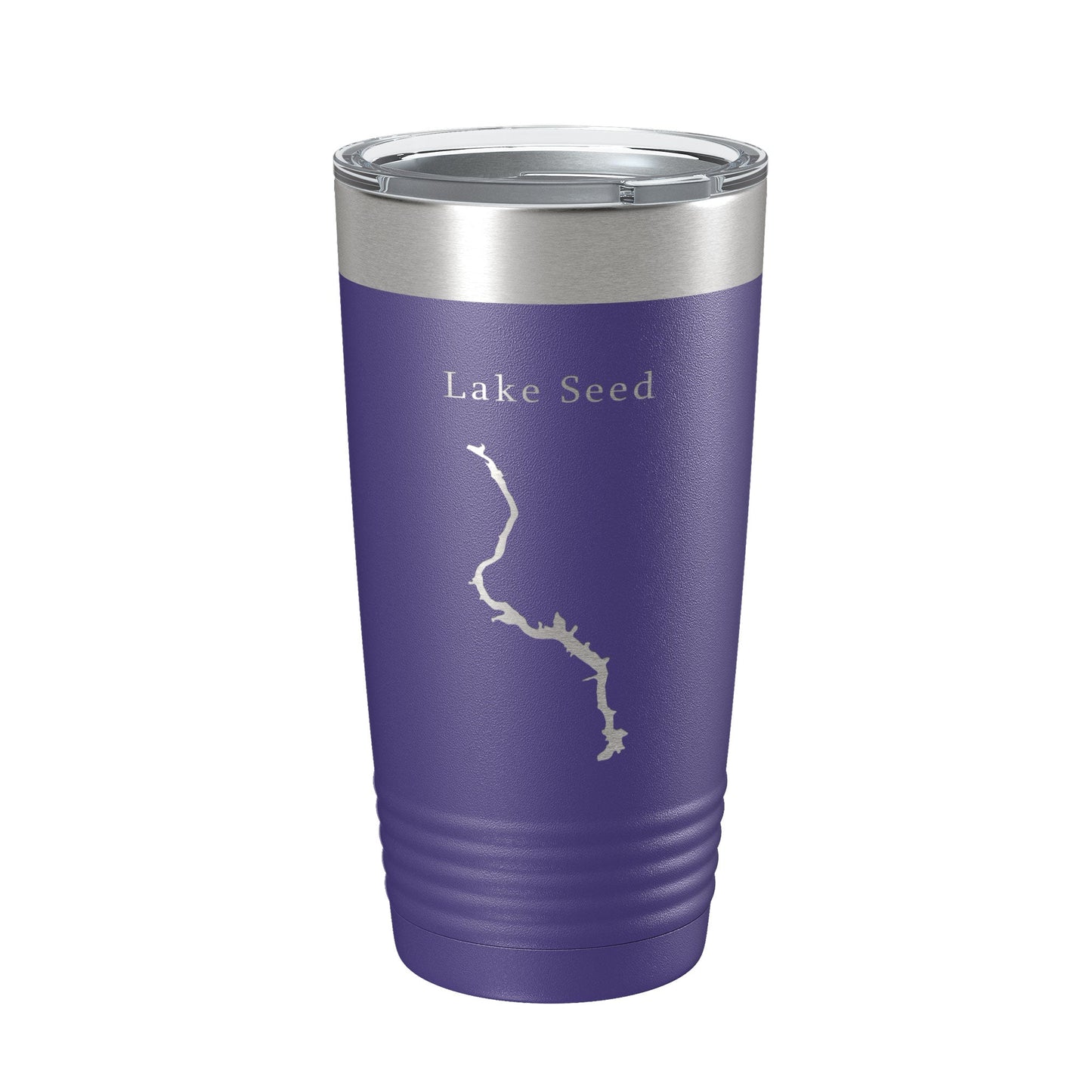 Lake Seed Map Tumbler Travel Mug Insulated Laser Engraved Coffee Cup Rabun County Georgia 20 oz-15