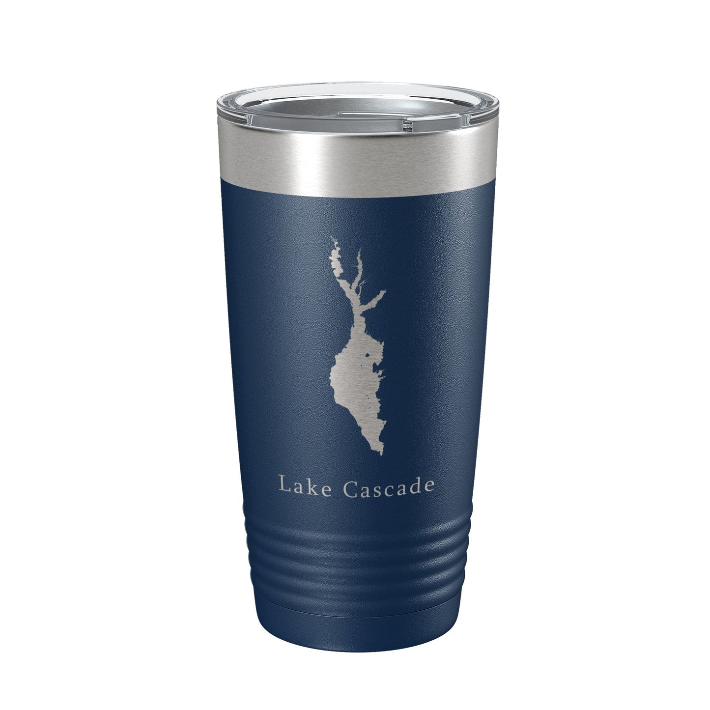 Lake Cascade Map Tumbler Travel Mug Insulated Laser Engraved Coffee Cup Idaho 20 oz-8