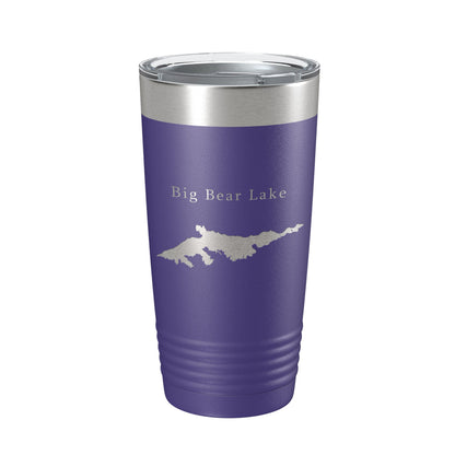 Big Bear Lake Map Tumbler Travel Mug Insulated Laser Engraved Coffee Cup California 20 oz-15