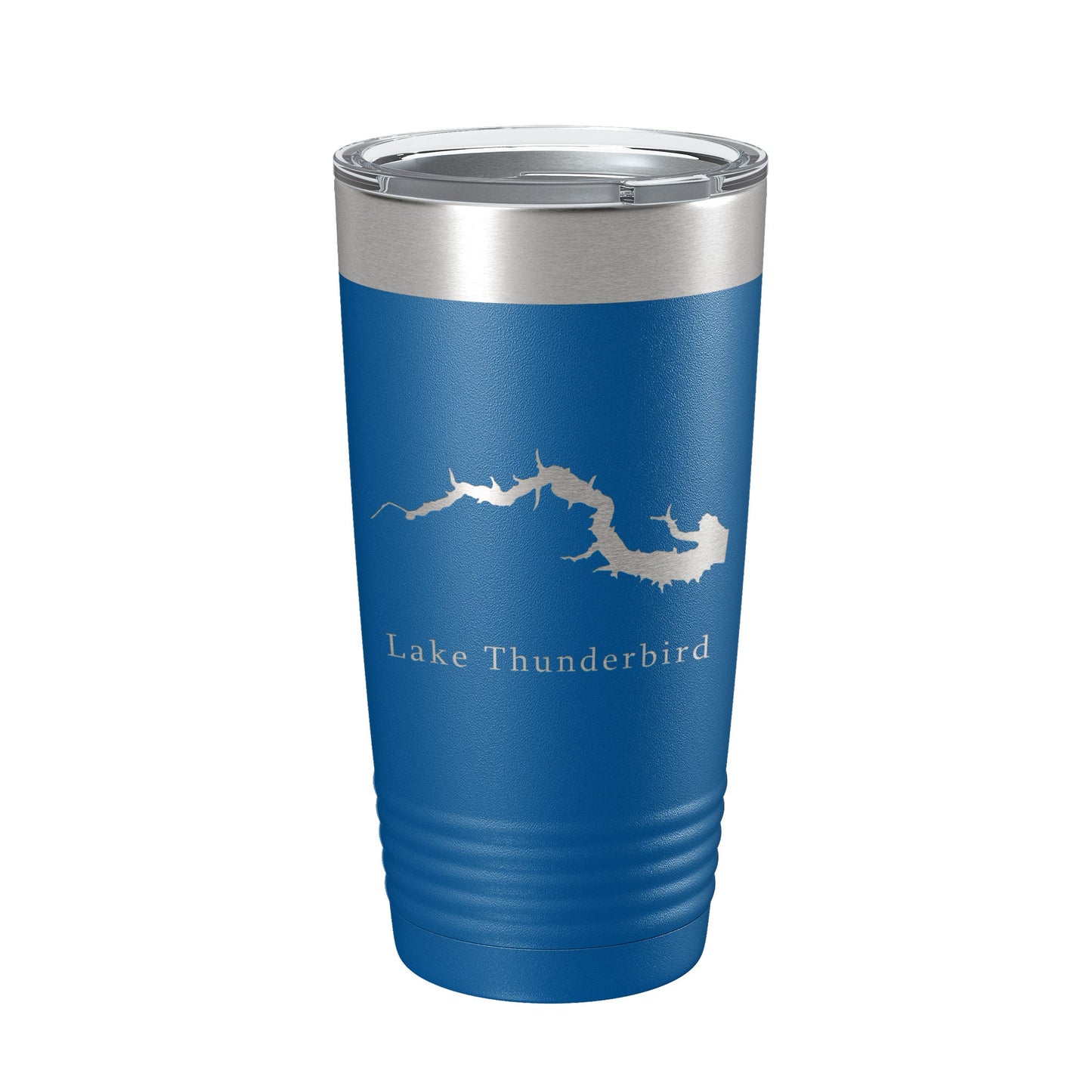 Lake Thunderbird Map Tumbler Travel Mug Insulated Laser Engraved Coffee Cup Illinois 20 oz-6