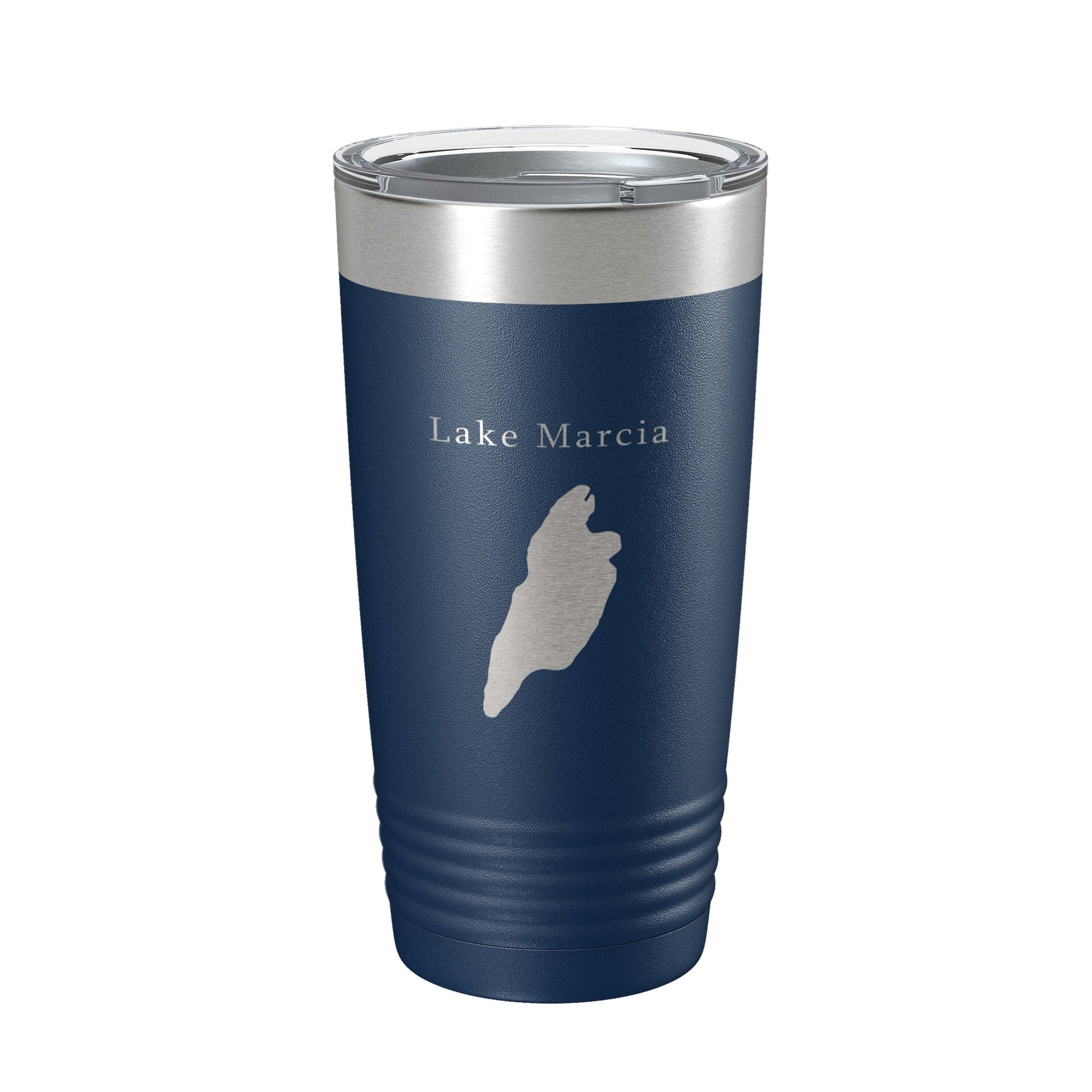 Lake Marcia Map Tumbler Travel Mug Insulated Laser Engraved Coffee Cup New Jersey 20 oz-2