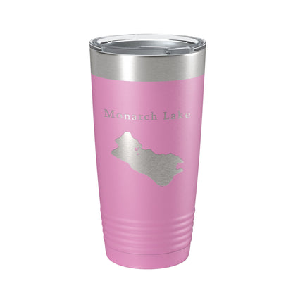 Monarch Lake Map Tumbler Travel Mug Insulated Laser Engraved Coffee Cup Colorado 20 oz-14